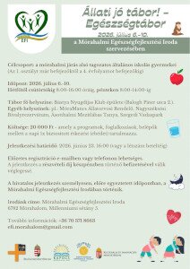Állati jó tábor! – Egészségtábor 2026