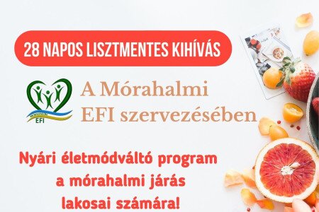 28 napos LISZTMENTES kihívás Mórahalmon!