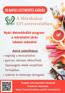 28 napos LISZTMENTES kihívás Mórahalmon!