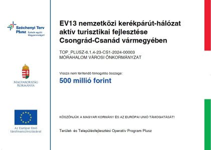 EuroVelo 13 nemzetközi kerékpárút-hálózat aktív turisztikai fejlesztése Csongrád-Csanád vármegyében