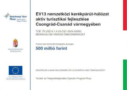 EuroVelo 13 nemzetközi kerékpárút-hálózat aktív turisztikai fejlesztése Csongrád-Csanád vármegyében
