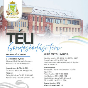 FIGYELEM! A TARTÓS HIDEGBEN MINDEN SEGÍTSÉG SZÁMÍT!