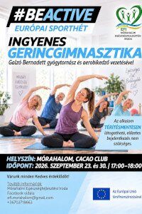 Folytatódik a BeActive Sporthét a mórahalmi EFI-vel