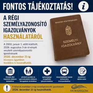 Fontos tájékoztatás a személyazonosító igazolványok használatáról