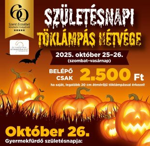 Gyermekfürdő Születésnapi töklámpás hétvége