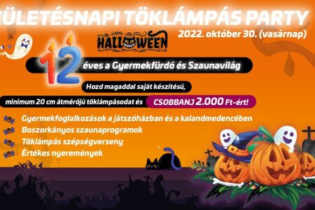 Gyermekfürdő Születésnapi Töklámpás Party