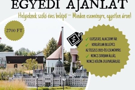 Helyieknek szóló éves belépő az Ezer Év Parkjába