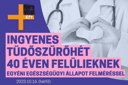 Ingyenes tüdőszűrőhét 40 éven felülieknek