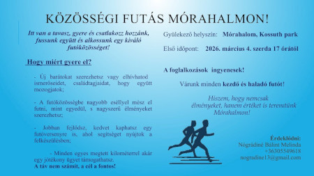 Közösségi futás Mórahalmon