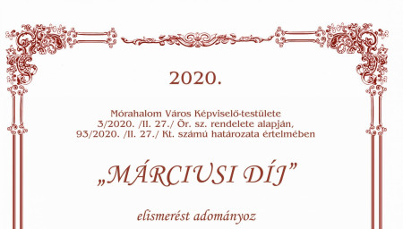 Márciusi díjazottak