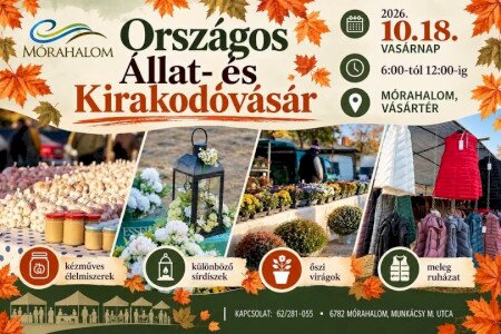 MOST VASÁRNAP töltsd meg a kosarad az ősz kincseivel a Mórahalmi Vásárban!