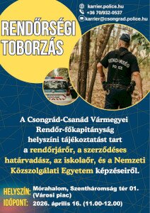 Rendőrségi toborzás Mórahalmon!