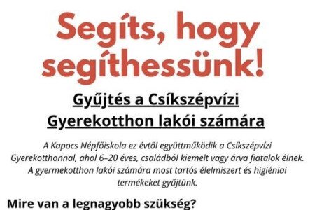 Segíts, hogy segíthessünk!