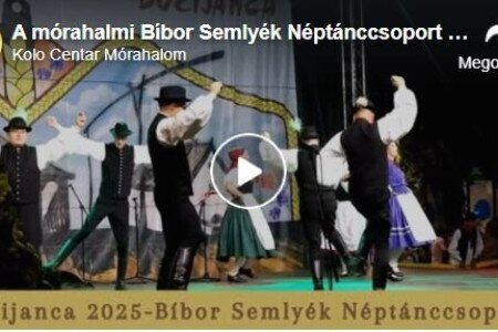 Szabadkán a Bíbor Semlyék Néptánccsoport