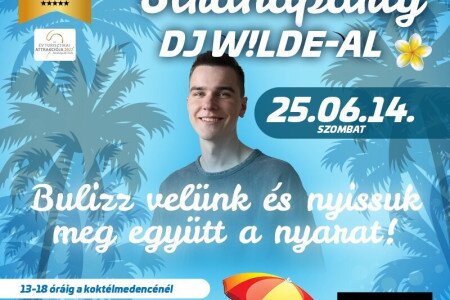 Szezonnyitó strandparty DJ Wilde-al