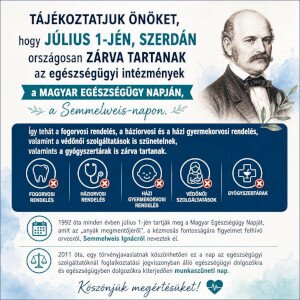 Zárva tartanak az egészségügyi intézmények a mai napon!