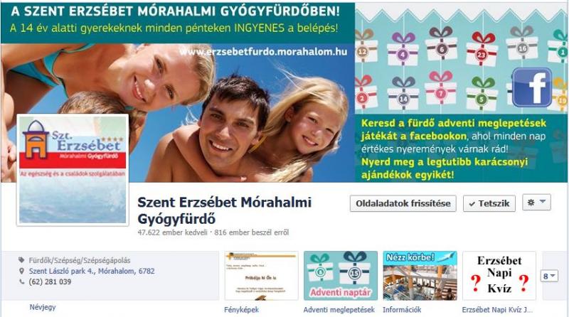  A mórahalmi gyógyfürdő a legkedveltebb magyar Facebook oldalak között