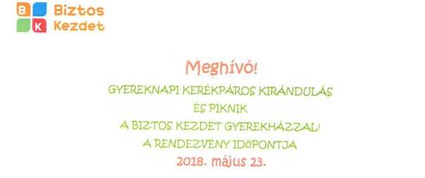 Gyereknapi kerékpáros kirándulás