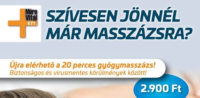 Újra igénybe vehető a gyógymasszázs!