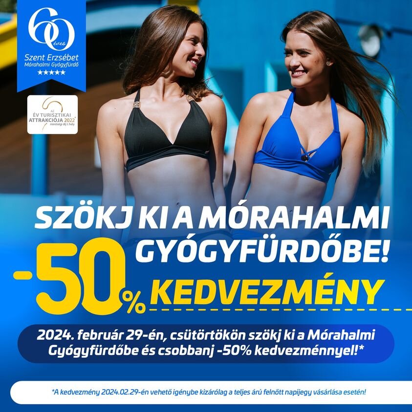 Szökj ki a mórahalmi gyógyfürdőbe! - Plakát