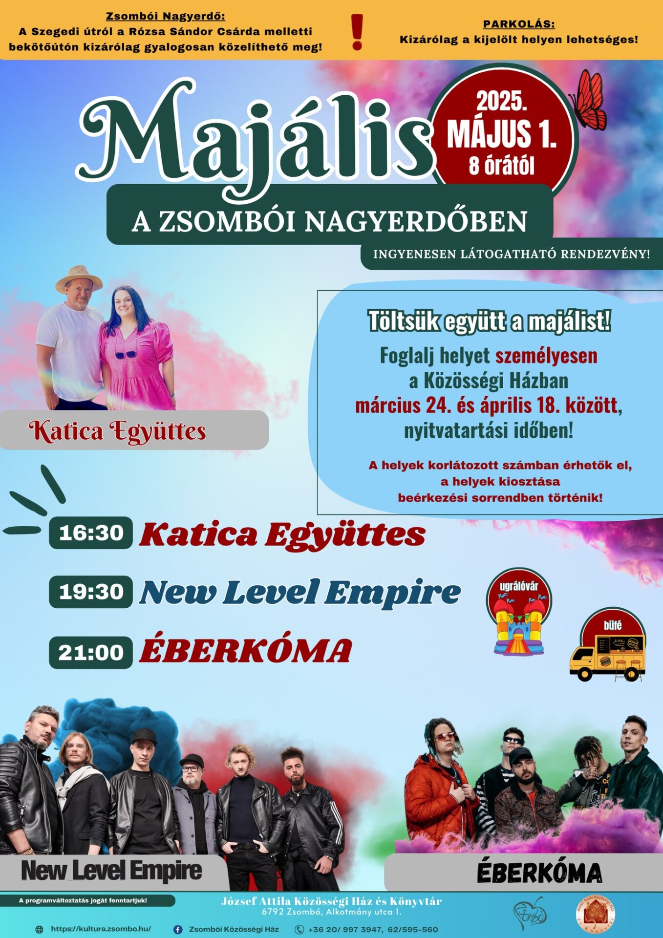 Zsombó Majális plakátja