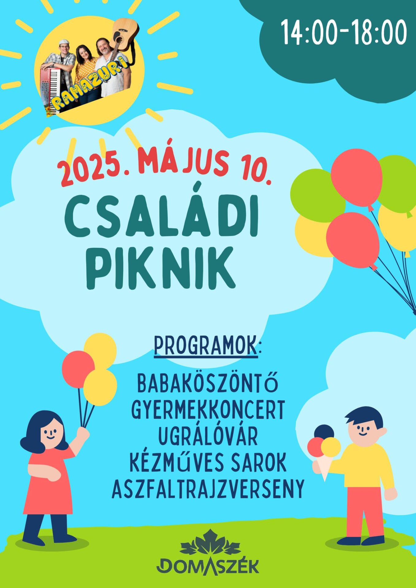 Családi piknik plakát