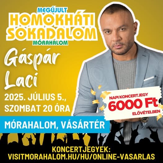 Gáspár Laci LIVE Mórahalmon