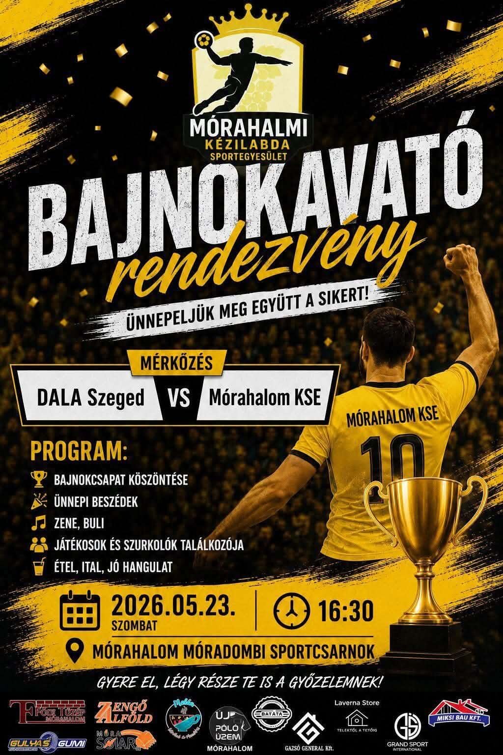 Bajnokavató Mórahalmon!