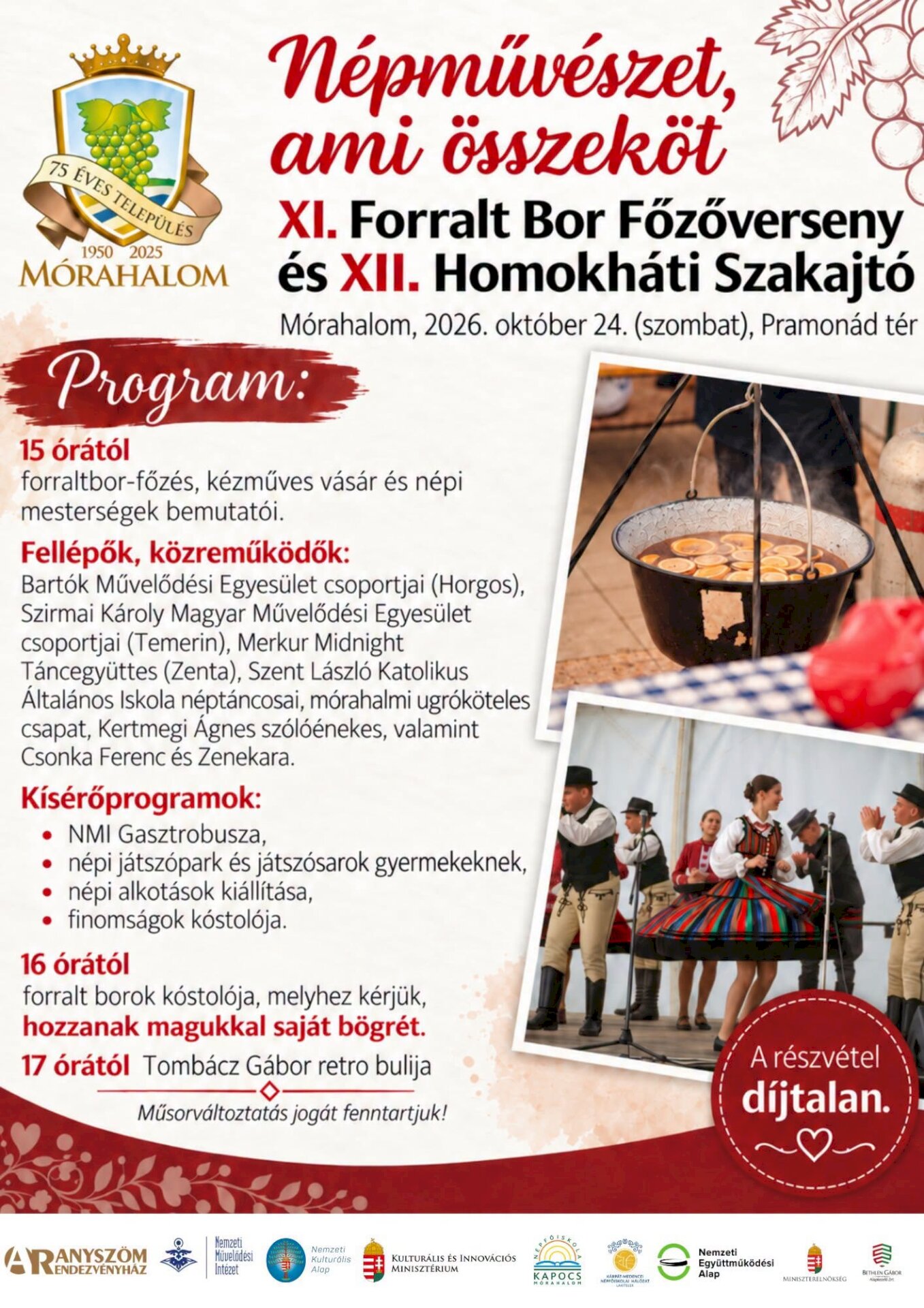 A rendezvény programja