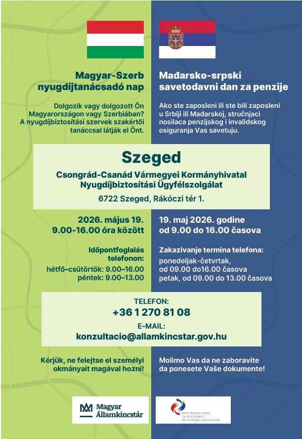Magyar-Szerb Nyugíjtanácsadó Nap
