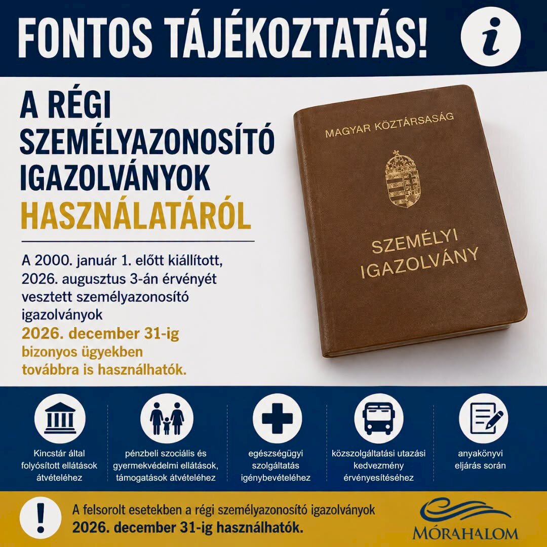 Fontos tájékoztatás a személyazonosító igazolványok használatáról