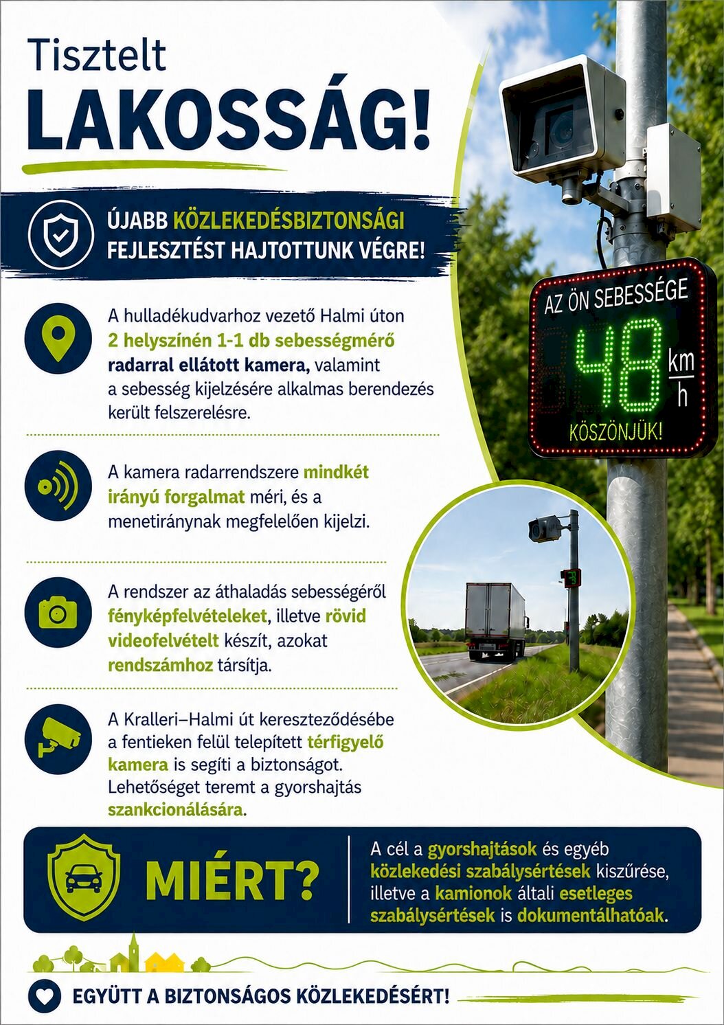 Újabb közlekedésbiztonsági fejlesztés valósult meg!