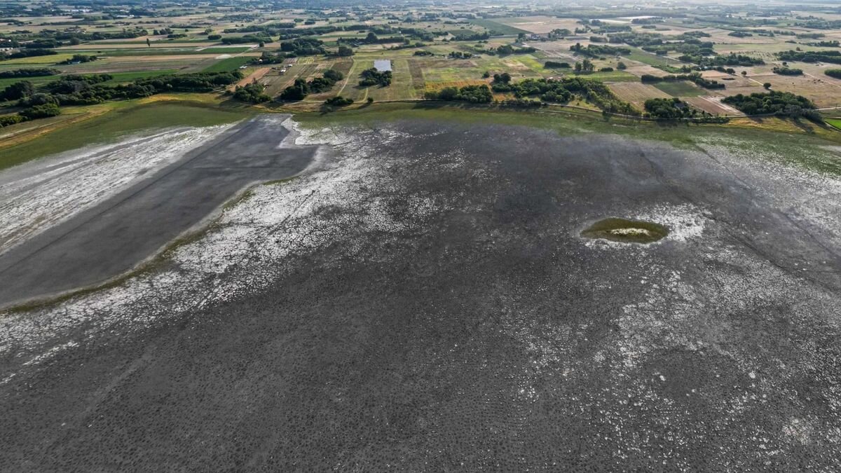 Természetes jelenség, hogy nyáron kiszárad a Nagyszéksós-tó. Fotó: Török JánosA szikes tavak évente akár többször is kiszáradnak