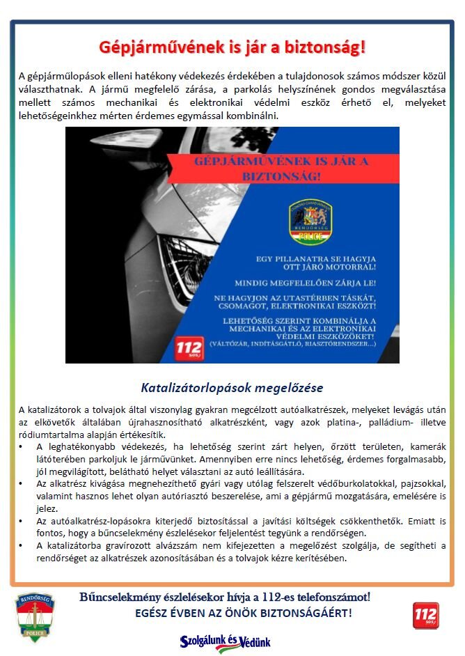 Rendőrségi hírlevél