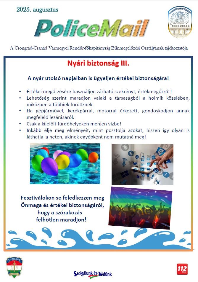 Rendőrségi hírlevél