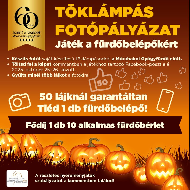 Töklámpás Fotópályázat – Játék a fürdőbelépőkért